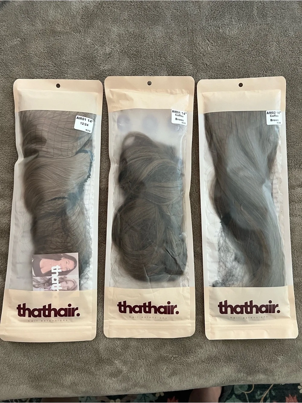 Halo Thathair. Extensions 2 Shades Lot of 3.